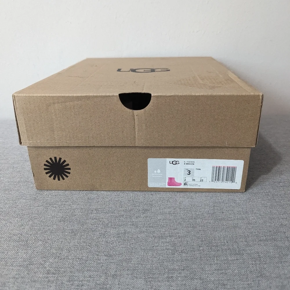 UGG Drizlita Rainboots Toddler Girl Pink Size 3